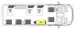 Ford Transit 11 passenger with 3 wheelchair