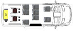 Ford Transit 8 passenger with 2 wheelchair